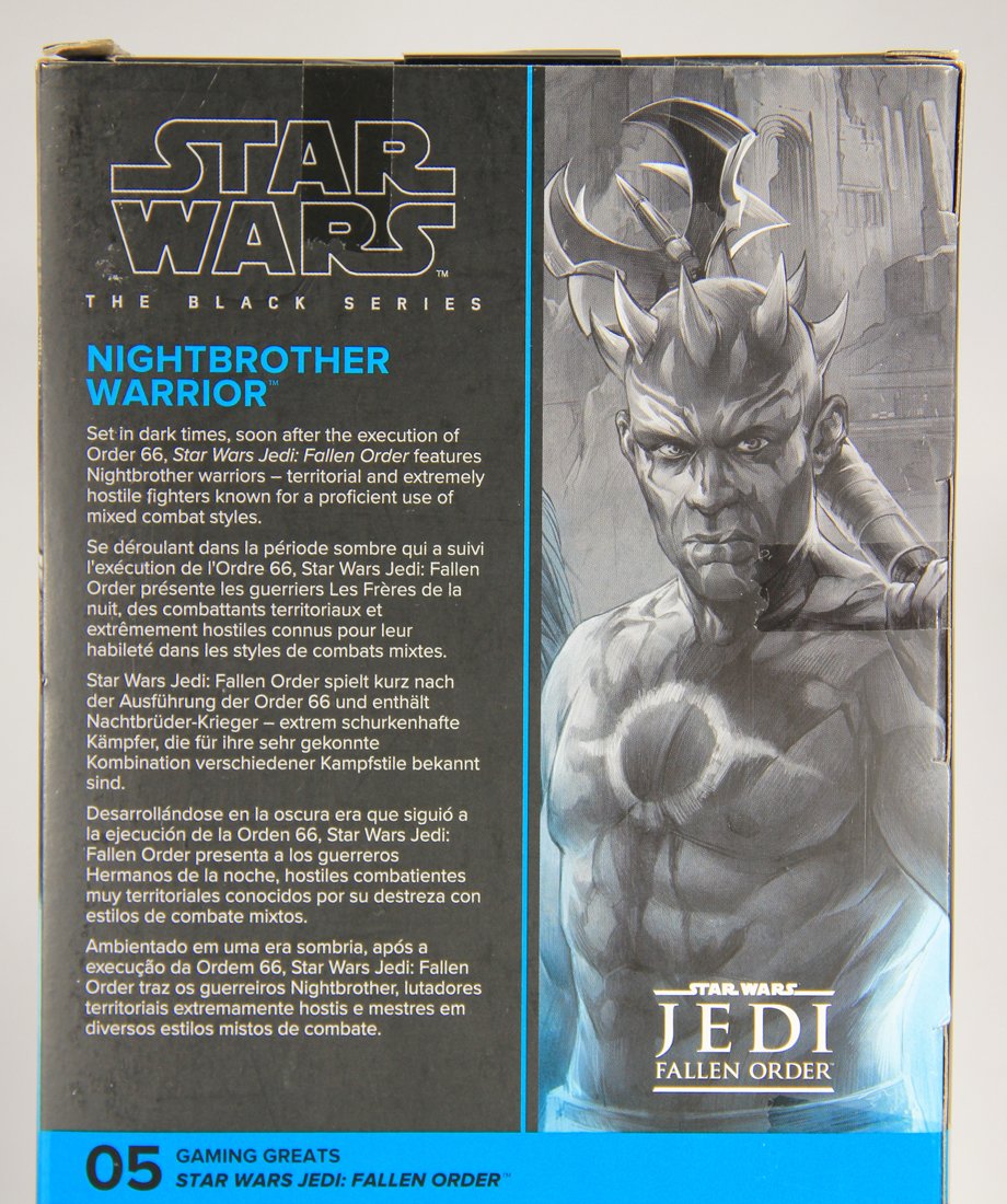 Star Wars Nightbrother Warrior Fallen Order #05 Black Series Exclusive 6 Inch Figure MISB L015570