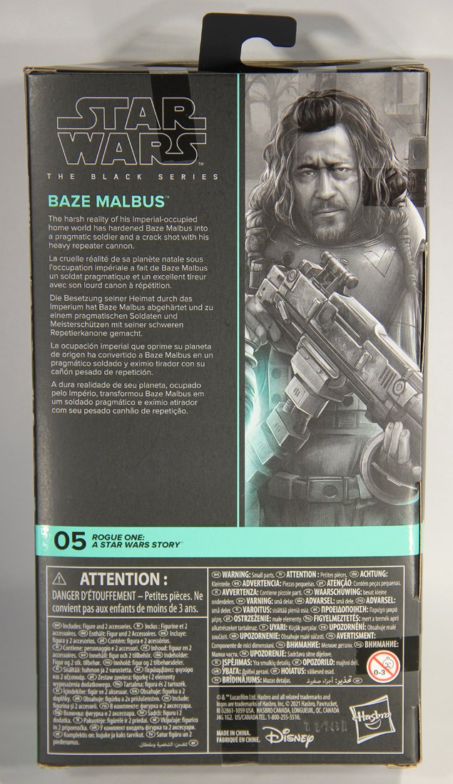 Star Wars Baze Malbus Rogue One #05 Black Series Exclusive 6 Inch Figure MISB L015572