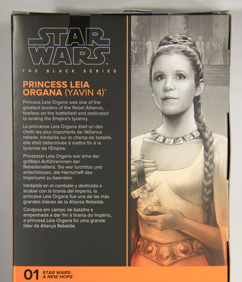 Star Wars Princess Leia Organa Yavin 4 #01 Black Series Galaxy 6 Inch Action Figure MISB L015575