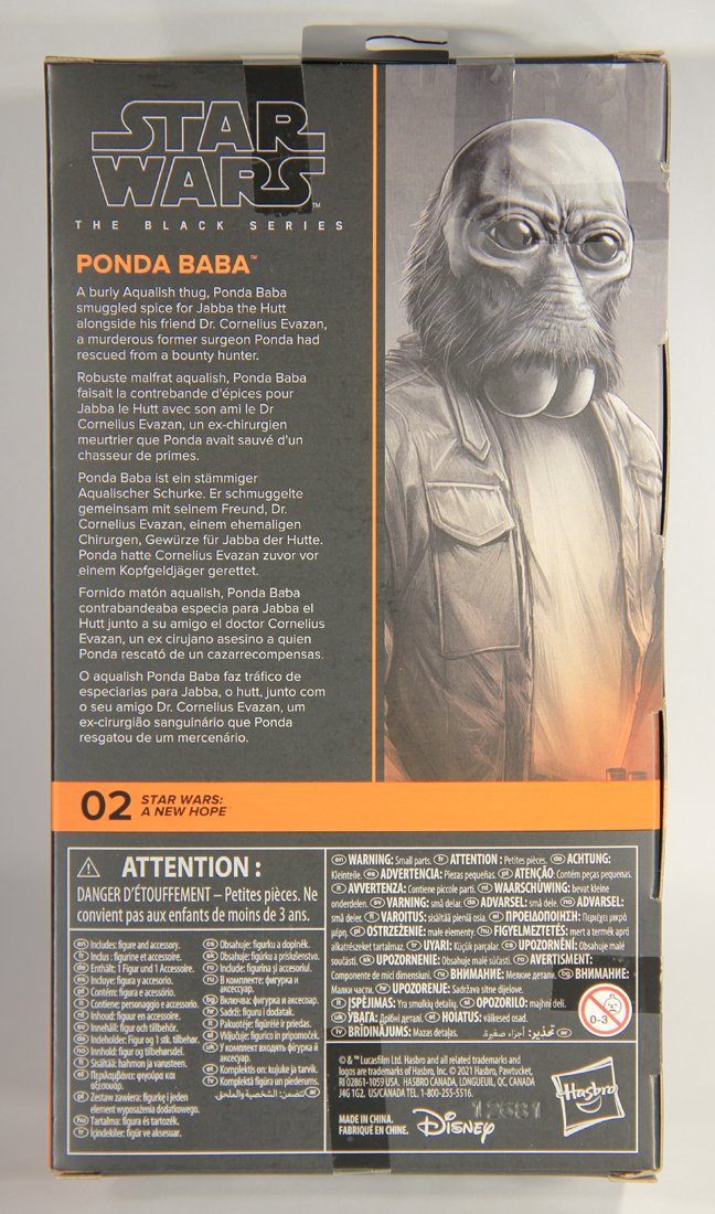 Star Wars Ponda Baba A New Hope #02 Black Series Galaxy 6 Inch Action Figure MISB L015576