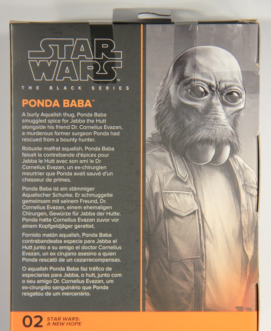 Star Wars Ponda Baba A New Hope #02 Black Series Galaxy 6 Inch Action Figure MISB L015576