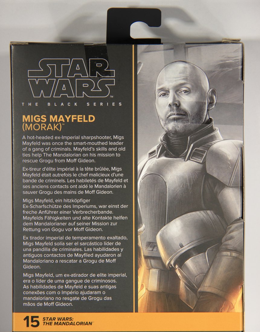 Star Wars Migs Mayfeld Morak The Mandalorian #15 Black Series Galaxy 6 Inch Figure MISB L015579