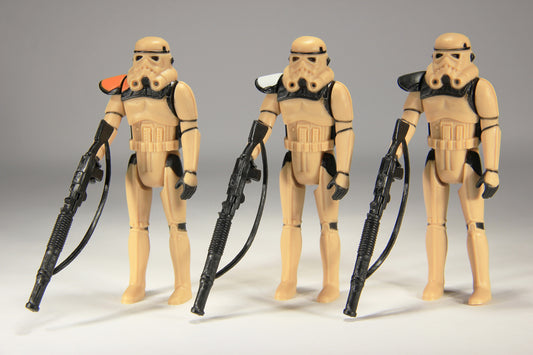 Star Wars Sandtroopers Pack Of 3 x Custom Action Figures Factory Repro Replica L015582