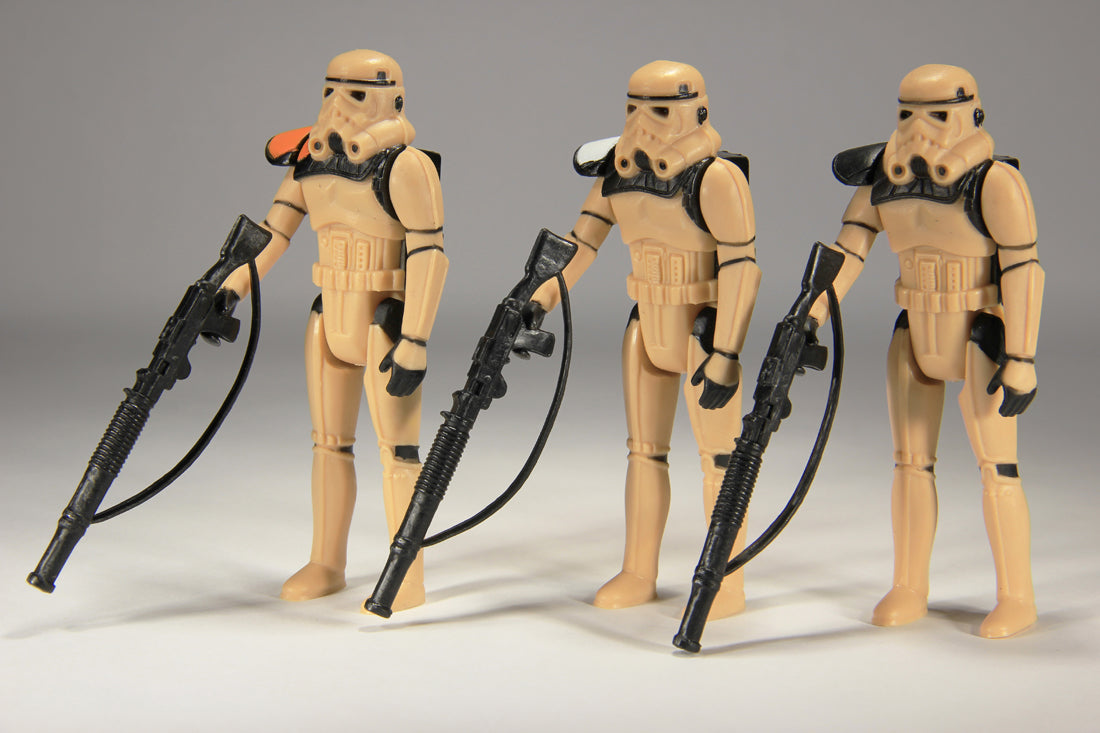 Star Wars Sandtroopers Pack Of 3 x Custom Action Figures Factory Repro Replica L015582