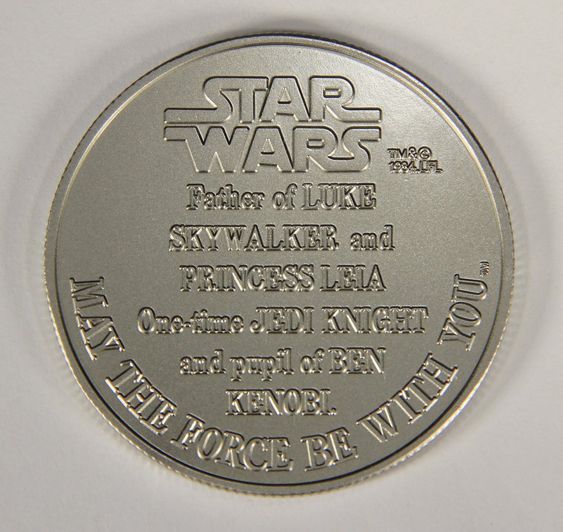 Star Wars Coin POTF Anakin Skywalker CUSTOM Top Quality Repro L015615