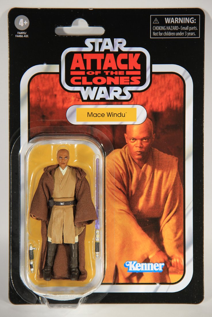 Star Wars Mace Windu Vintage Collection VC35 AOTC Action Figure Reissue L018132