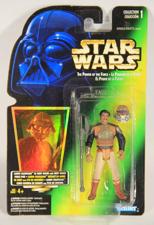 Star Wars Lando Calrissian Skiff Guard 1996 POTF Figure Trilingual Holofoil Card Collection 1 L015705
