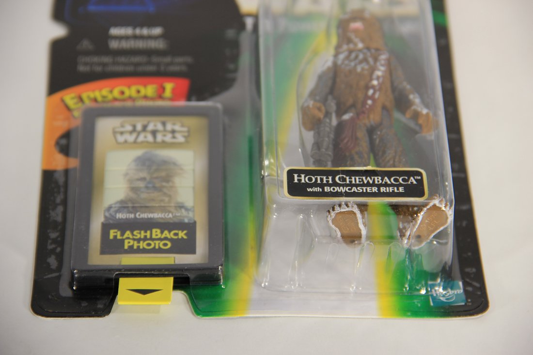 Star Wars Hoth Chewbacca 1998 POTF FlashBack Photo ENG Card From Hong Kong Hasbro Store MOC L015710