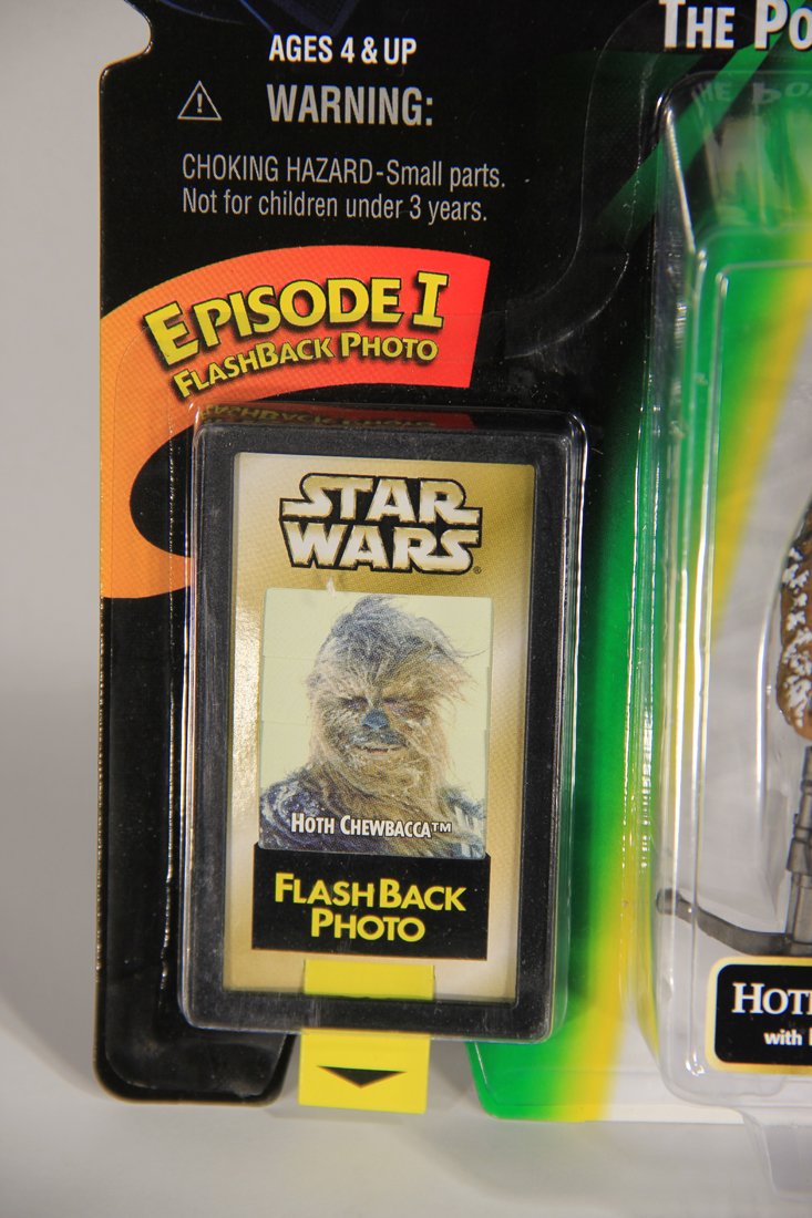 Star Wars Hoth Chewbacca 1998 POTF FlashBack Photo ENG Card From Hong Kong Hasbro Store MOC L015710