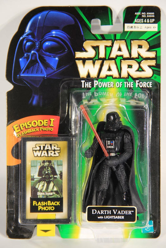 Star Wars Darth Vader 1998 POTF FlashBack Photo ENG Card From Hong Kong Hasbro Store MOC L015711