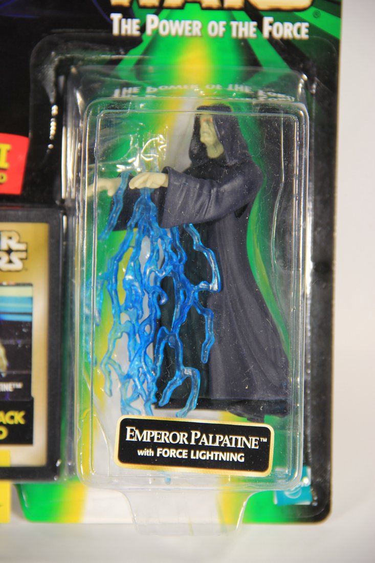 Star Wars Emperor Palpatine 1998 POTF FlashBack Photo ENG Card From Hong Kong Hasbro Store MOC L015712