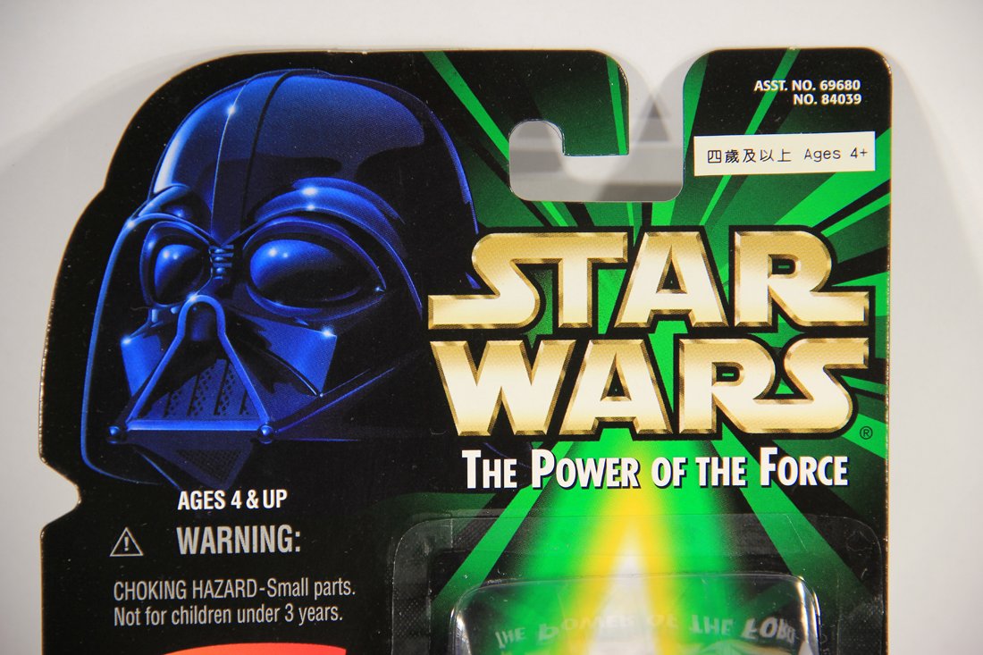 Star Wars Yoda 1998 POTF Figure FlashBack Photo ENG Card From Hong Kong Hasbro Store MOC L015713