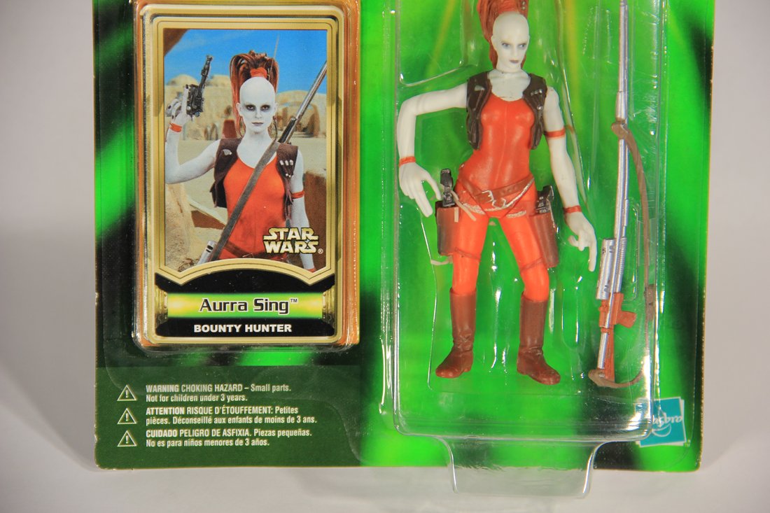 Star Wars Aurra Sing 2000 Power Of The Jedi Action Figure Trilingual Card Collection 1 MOC L015714