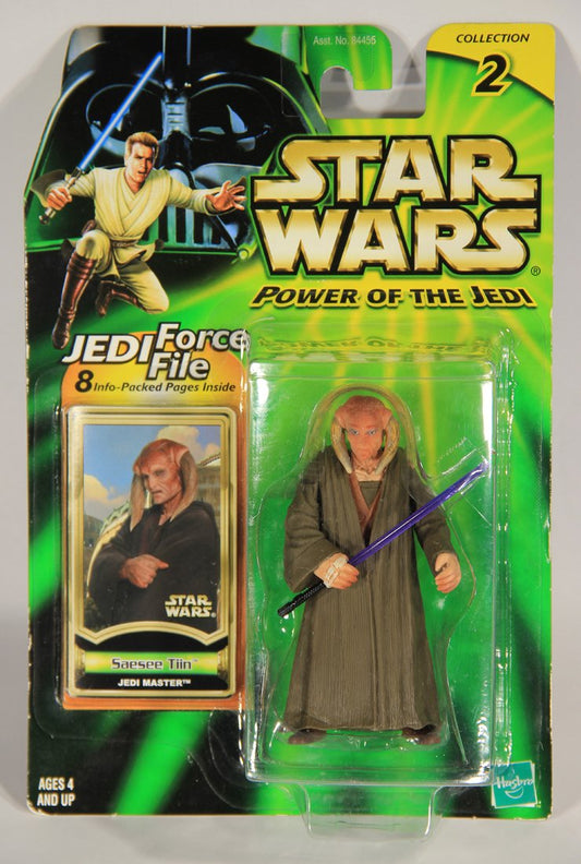 Star Wars Saesee Tiin 2000 Power Of The Jedi Action Figure ENG Card Collection 2 MOC L015717