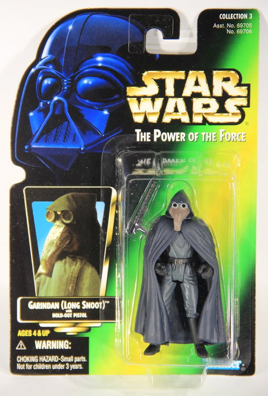 Star Wars Garindan Long Snoot 1997 POTF Figure ENG Card Collection 3 L015730
