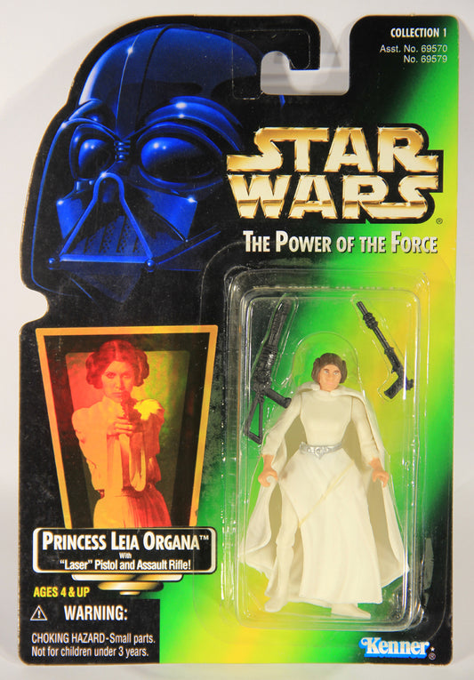 Star Wars Princess Leia Organa 1997 POTF Action Figure ENG Holofoil Card Collection 1 L015736