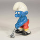 Smurfs 20055 Golfer Smurf Red Pants Variant 1979 Vintage Figure PVC Toy Peyo Schtroumpfs L015747