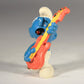 Smurfs 20023B Rock 'N Roll Smurf 1977 Vintage Figure PVC Toy Peyo Schtroumpfs L015764