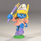 Smurfs 20188 Majorette Smurfette Lilac 1985 Vintage Figure PVC Toy Figurine Peyo Schtroumpfs L015766