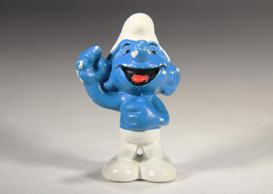 Smurfs 20079 Jolly Smurf 1974 Vintage Figure PVC Toy Peyo Schtroumpfs Bully L015768