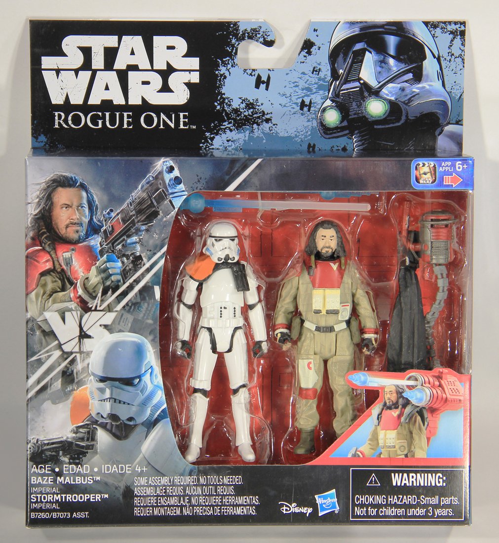 Star Wars Baze Malbus VS Imperial Stormtrooper Rogue One 2-Pack Action Figures MISB L015772