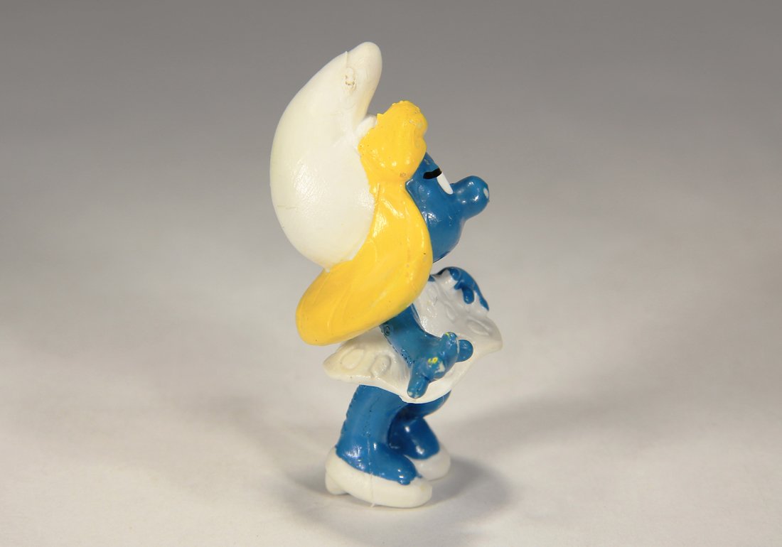 Smurfs 20034A Smurfette Hand On Body Variant 1971 Vintage Figure PVC Toy Peyo L015794