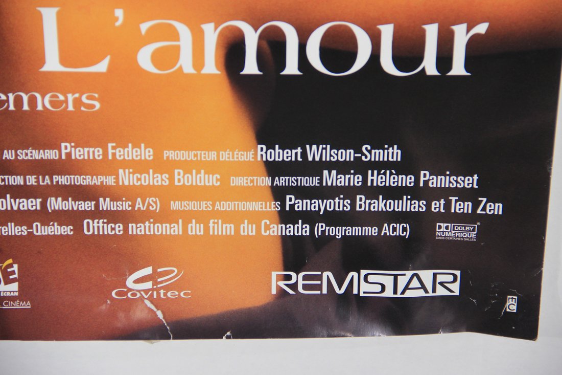 L'Invention De L'Amour 2000 Movie Poster Rolled 27 x 39 Affiche David La Haye L015811