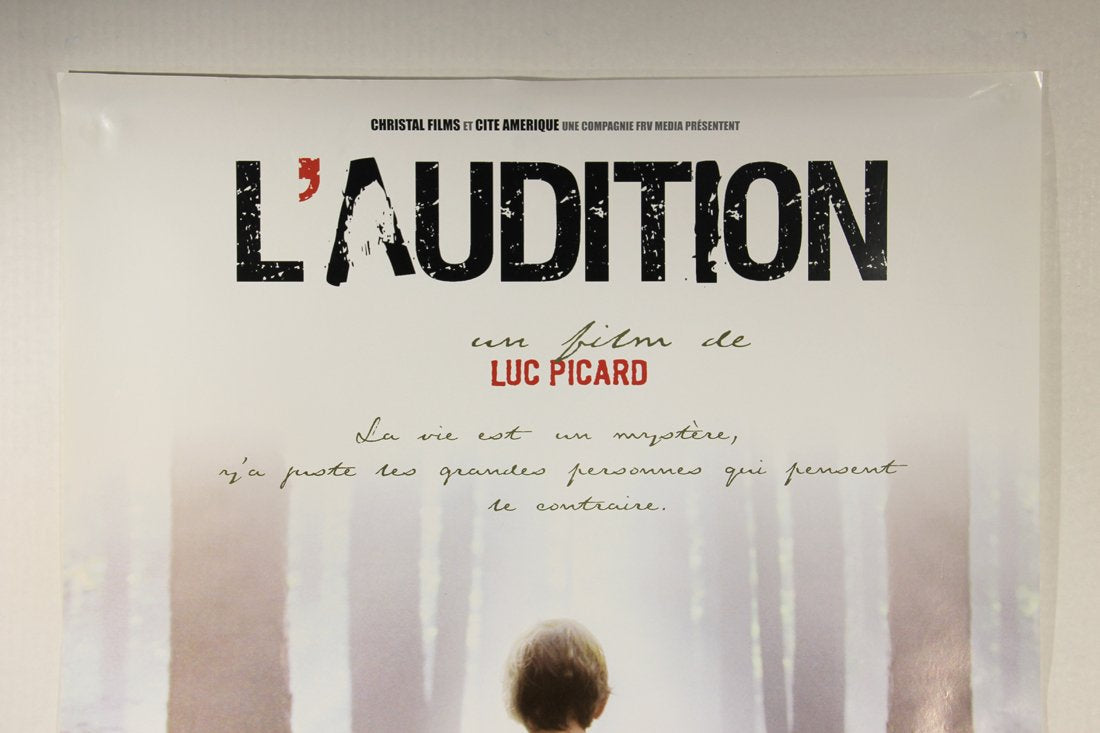 L'Audition 2005 Double Sided Movie Poster Rolled 27 x 39 Canada Luc Picard L015812