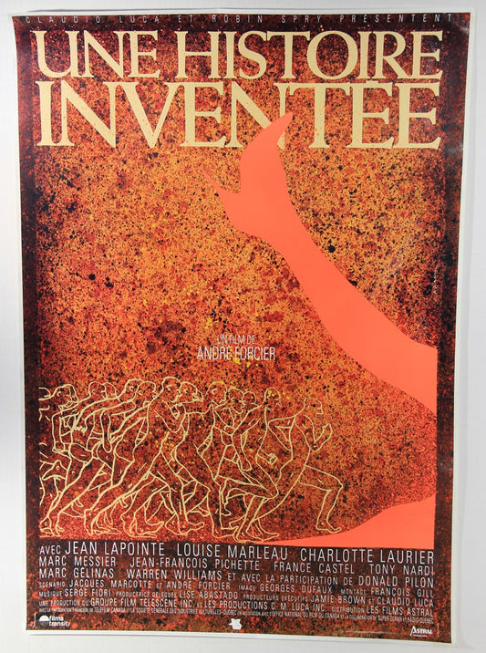 Une Histoire Inventée 1990 Movie Poster Rolled 26 x 37 Canada André Forcier L015818