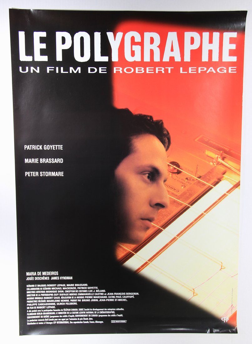 La Polygraphe 1996 Movie Poster Rolled 27 x 39 Robert Lepage Patrick Goyette L015820