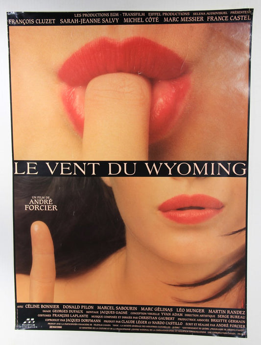 Le Vent Du Wyoming 1995 Movie Poster Rolled 27 x 37 André Forcier François Cluzet L015821