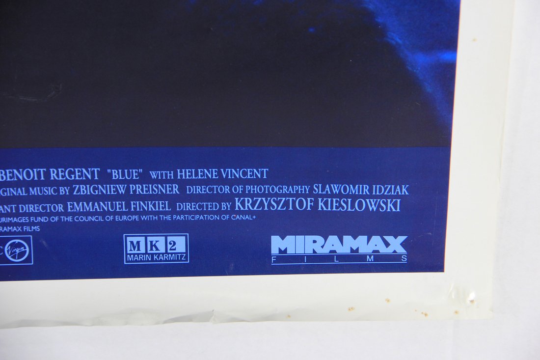 Three colors Blue 1993 Movie Poster Rolled 27 x 41 Trois Couleurs Bleu Juliette Binoche L015824