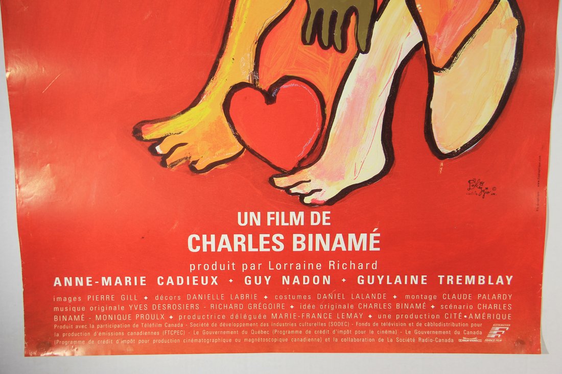 Le Coeur Au Poing 1998 Movie Poster Rolled 27 x 40 Charles Binamé Pascale Montpetit L015833