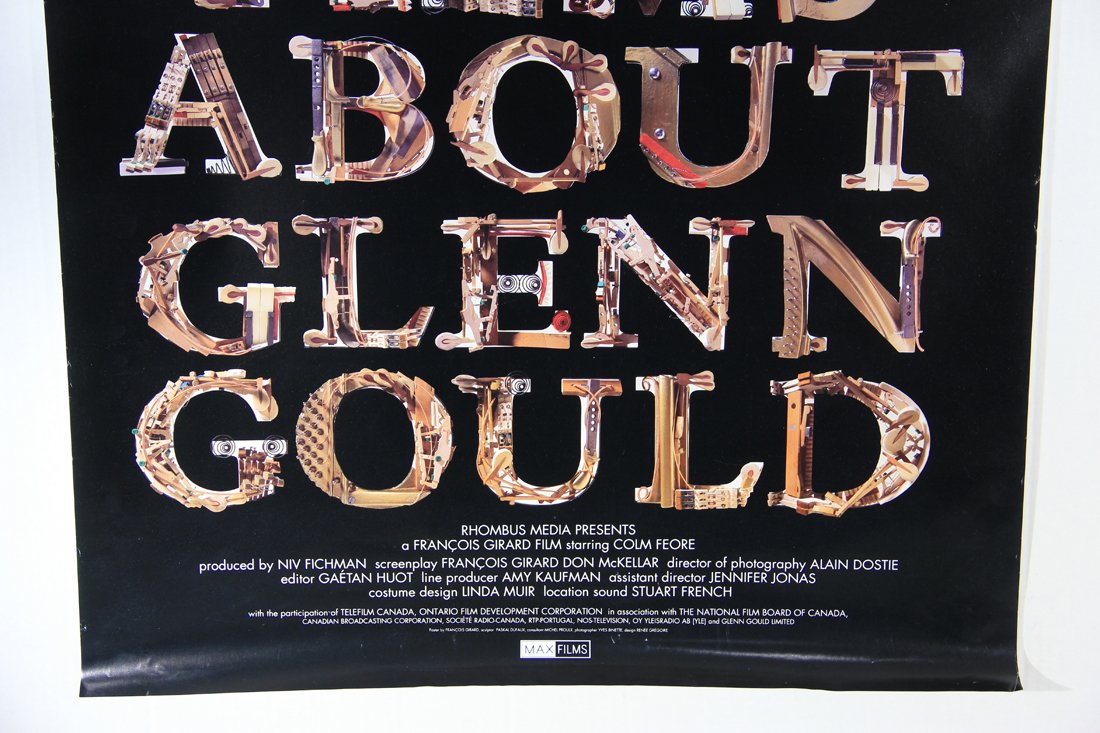 Thirty Two Short Films About Glenn Gould 1993 Movie Poster Rolled 27 x 39 François Girard L015838