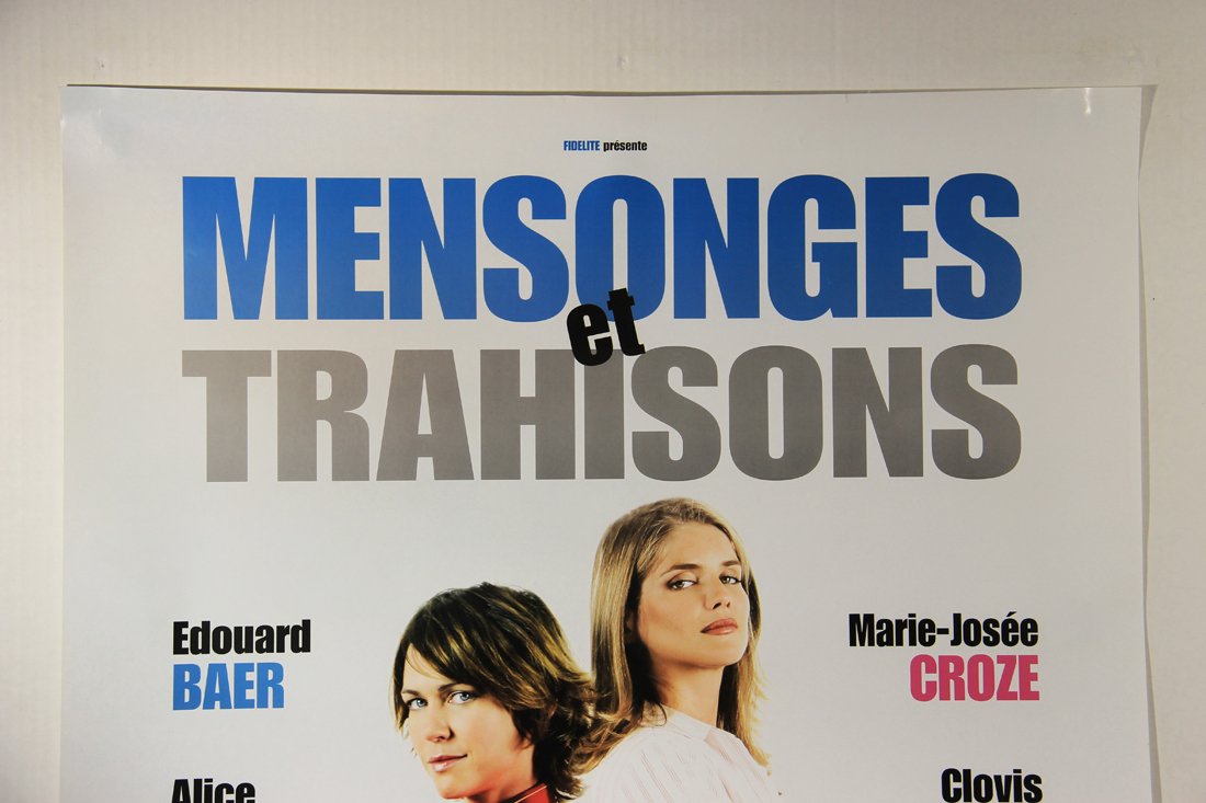 Mensonges Et Trahisons 2004 Movie Poster Rolled 27 x 39 Edouard Baer Marie-Josée Croze L015842