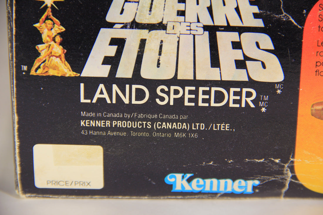 Star Wars 1978 Landspeeder Vintage With Rare GDE FR-ENG Canadian Box Kenner L015872