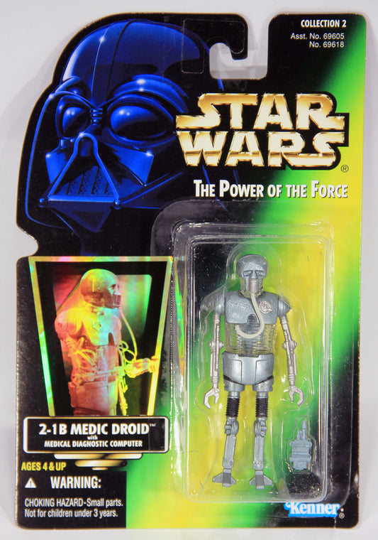 Star Wars 2-1B Medic Droid 1996 POTF Figure Holofoil Card ENG Collection 2 L015877