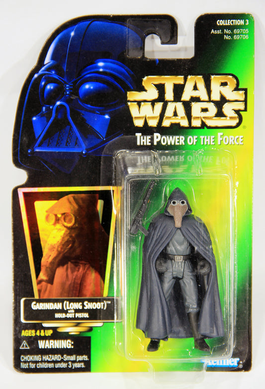 Star Wars Garindan Long Snoot 1997 POTF Figure ENG Card Collection 3 L015879