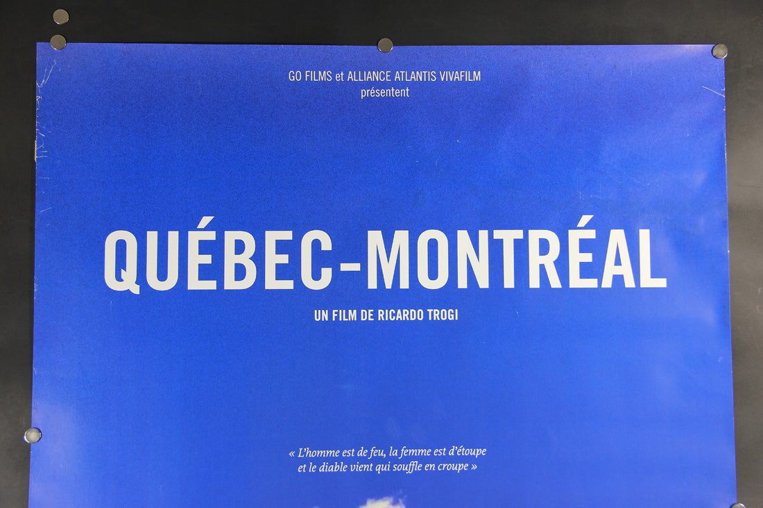 Québec-Montréal 2002 Movie Poster Rolled 27 x 39 Ricardo Trogi Julie Le Breton L015895