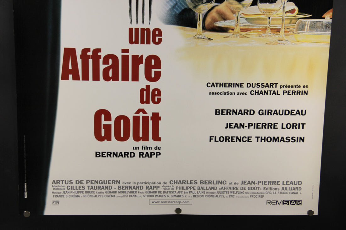 Une Affaire De Goût 2000 Movie Poster Rolled 27 x 39 Affiche Bernard Giraudeau L015897