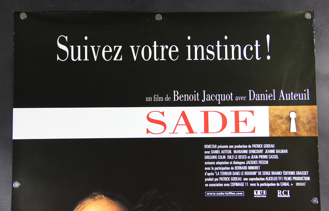 Sade 2000 Movie Poster Rolled 27 x 39 Daniel Auteuil Jean-Pierre Cassel L015904