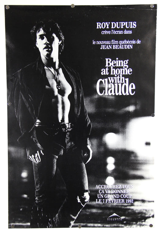 Being At Home With Claude 1992 Rare Teaser Movie Poster Rolled 25 x 37 Roy Dupuis L015913
