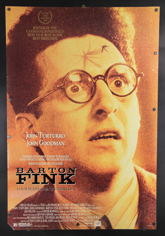 Barton Fink 1991 Double Sided Movie Poster Rolled 27 x 40 Coen John Turturro L015917
